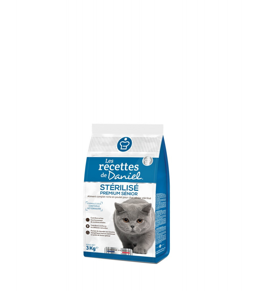 Croquettes Premium Chat Sterilise Les Recettes De Daniel 3kg